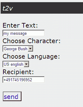 WAP-Interface Comverse